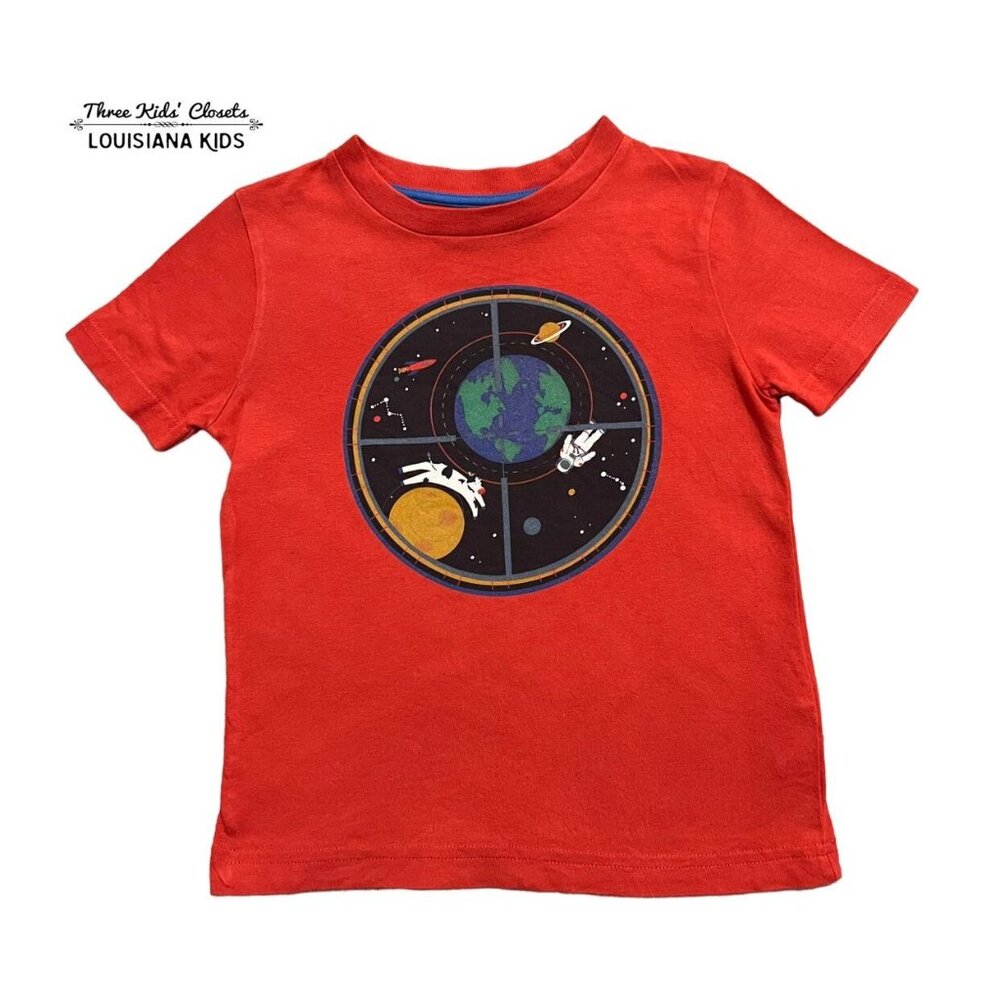 Mini Boden 2-3Y Space Cow Over The Moon Shirt